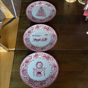 Restoration Hardware 2004 Elegant Plate Set of 3